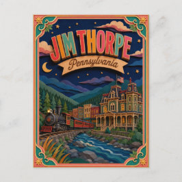 PopCut Staten Jim Thorpe Pennsylvania Papieren Kun Briefkaart