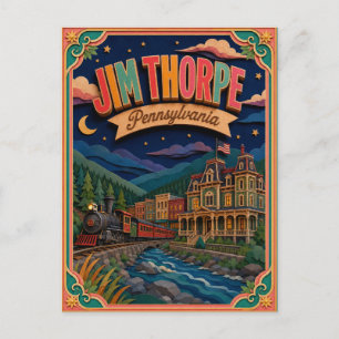 PopCut Staten Jim Thorpe Pennsylvania Papieren Kun Briefkaart
