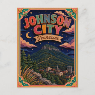PopCut Staten Johnson City Tennessee Papieren Kuns Briefkaart