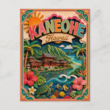 PopCut Staten Kaneohe Hawaii Papier Kunst