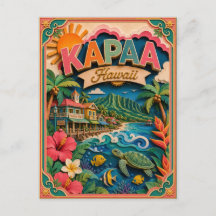 PopCut Staten Kapaa Hawaii Papier Kunst