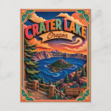 PopCut Staten Krater Lake Oregon Papieren Kunst
