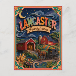 PopCut Staten Lancaster Pennsylvania Papieren Kuns Briefkaart