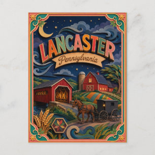 PopCut Staten Lancaster Pennsylvania Papieren Kuns Briefkaart