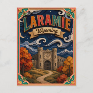 PopCut Staten Laramie Wyoming Papier Kunst Briefkaart