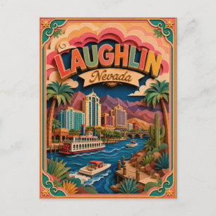 PopCut Staten Laughlin Nevada Papier Kunst Briefkaart