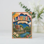 PopCut Staten Laurel Delaware Papier Kunst Briefkaart (Staand voorkant)