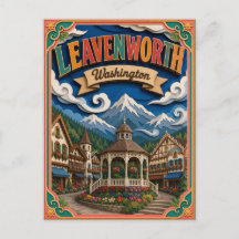PopCut Staten Leavenworth Washington Papieren Kuns