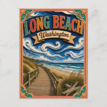 PopCut Staten Long Beach Washington Papier Kunst