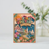 PopCut Staten Martha's Vineyard Massachusetts Briefkaart (Staand voorkant)