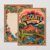 PopCut Staten Mesquite Nevada Papier Kunst Briefkaart (Voorkant / Achterkant)