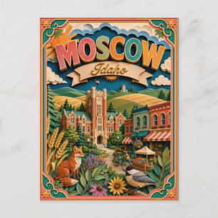 PopCut Staten Moscow Idaho Papier Kunst  Briefkaart