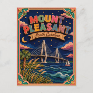 PopCut Staten Mount Pleasant South Carolina Kunst Briefkaart