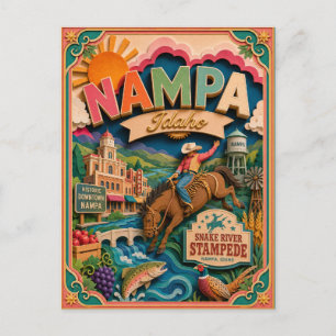 PopCut Staten Nampa Idaho Papier Kunst Briefkaart
