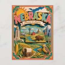 PopCut Staten Nebraska Kleurrijke 3D Papierkunst