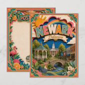PopCut Staten Newark Delaware Papier Kunst Briefkaart (Voorkant / Achterkant)