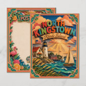 PopCut Staten North Kingstown Rhode Island Kunst Briefkaart (Voorkant / Achterkant)