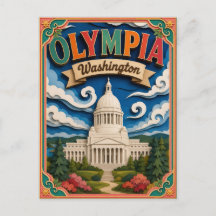 PopCut Staten Olympia Washington Papier Kunst