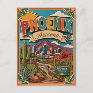 PopCut Staten Phoenix Arizona Papier Kunst Briefkaart