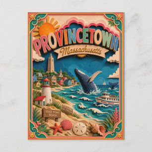 PopCut Staten Provincetown Massachusetts Papieren  Briefkaart