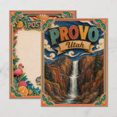 PopCut Staten Provo Utah Papier Kunst Briefkaart (Voorkant / Achterkant)