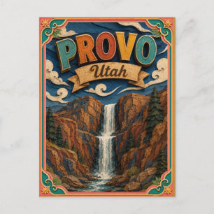 PopCut Staten Provo Utah Papier Kunst Briefkaart