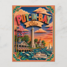 PopCut Staten Put-in-Bay Ohio Papieren Kunst
