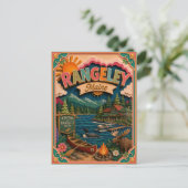 PopCut Staten Rangeley Maine Papier Kunst Briefkaart (Staand voorkant)
