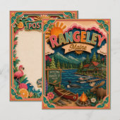 PopCut Staten Rangeley Maine Papier Kunst Briefkaart (Voorkant / Achterkant)