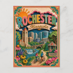 PopCut Staten Rochester Minnesota Papieren Kunst Briefkaart