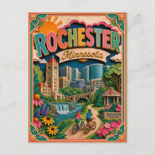PopCut Staten Rochester Minnesota Papieren Kunst Briefkaart