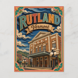 PopCut Staten Rutland Vermont Papieren Kunst Briefkaart