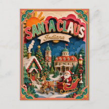 PopCut Staten Santa Claus Indiana Papieren Kunst