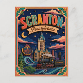 PopCut Staten Scranton Pennsylvania Papieren Kunst Briefkaart