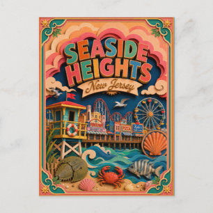 PopCut Staten Seaside Heights New Jersey Papieren  Briefkaart