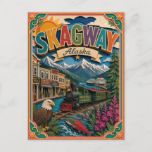 PopCut Staten Skagway Alaska Papier Kunst