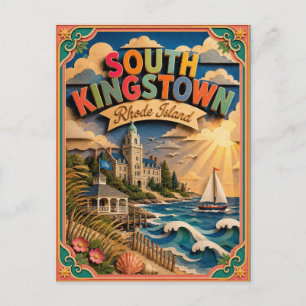 PopCut Staten South Kingstown Rhode Island Kunst Briefkaart