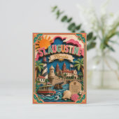 PopCut Staten St. Augustine Florida Papierkunst Briefkaart (Staand voorkant)