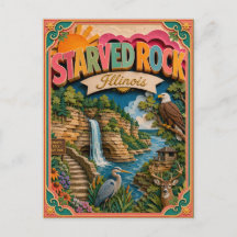 PopCut Staten Starved Rock Illinois Papier Kunst