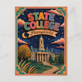 PopCut Staten State College Pennsylvania Papier Ku Briefkaart