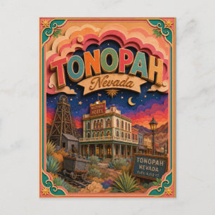 PopCut Staten Tonopah Nevada Papier Kunst Briefkaart