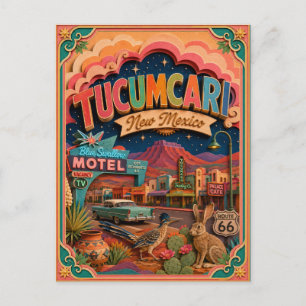 PopCut Staten Tucumcari New Mexico Papier Kunst Briefkaart