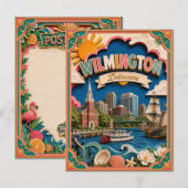 PopCut Staten Wilmington Delaware Papier Kunst Briefkaart (Voorkant / Achterkant)