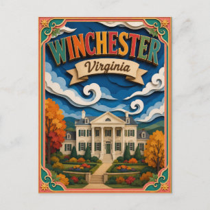 PopCut Staten Winchester Virginia Papieren Kunst Briefkaart