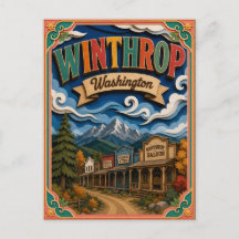 PopCut Staten Winthrop Washington Papier Kunst