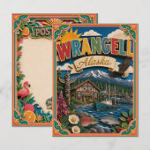 PopCut Staten Wrangell Alaska Papier Kunst Briefkaart (Voorkant / Achterkant)
