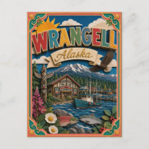 PopCut Staten Wrangell Alaska Papier Kunst