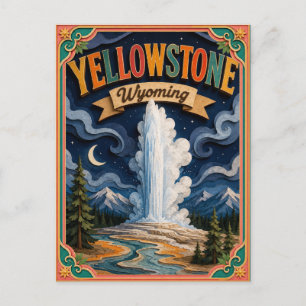 PopCut Staten Yellowstone National Park Wyoming Briefkaart