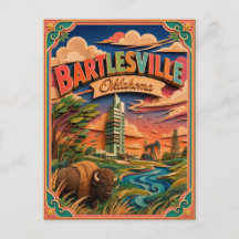 PopCut States Bartlesville Oklahoma Papieren Kunst