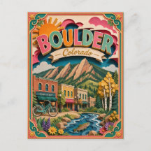 PopCut States Boulder Colorado Papieren Kunst